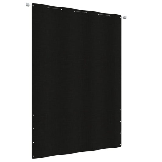 Vidaxl Toldo Pantalla Para Balcón De Tela Oxford Negro 160x240 Cm_0