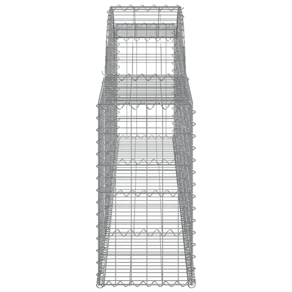 Cestas De Gaviones 10 Uds Forma De Arco Hierro 300x30x60/80 Cm_4