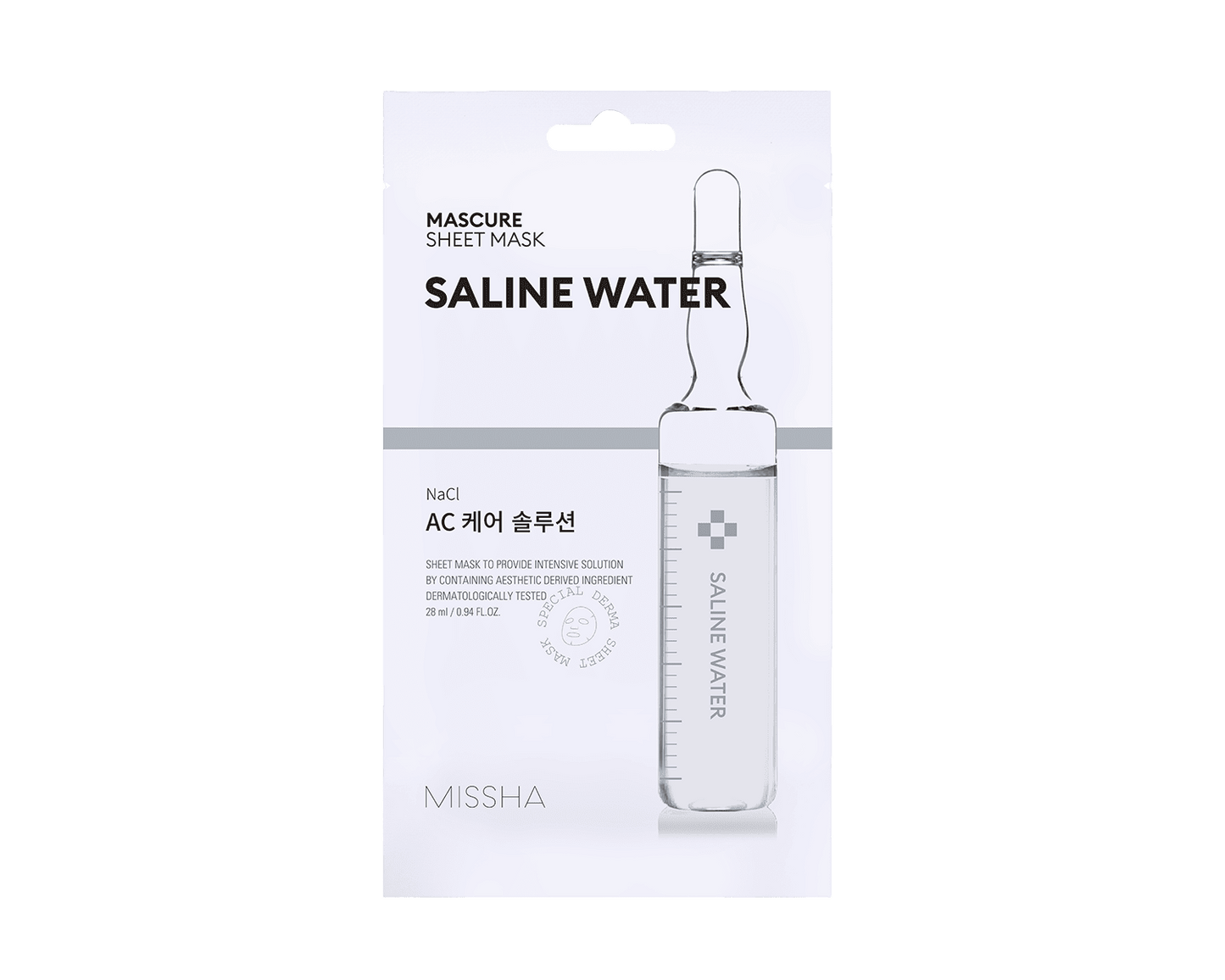 Missha Mascure Ac Care Solution Sheet Mask [nacl] (28ml) - Mascarilla Agua Salina_0