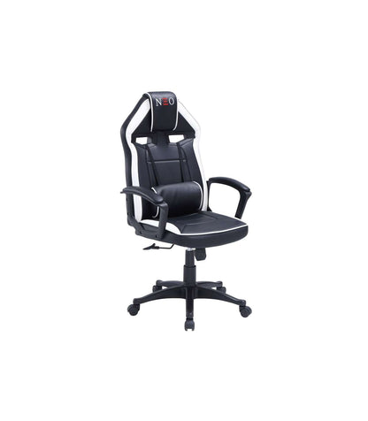 Sillón Giratorio Elevable Gamer Neo Avance Tapizado En Tejido Negro/blanco, 115-125cm(alt_0