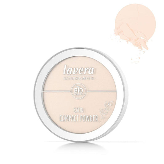 Pó Compacto Satin - 01 Light, Lavera 9,5 g
