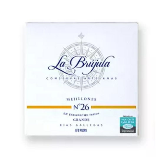 Mexilhões em Conserva 6/8 La Brujula 110 g