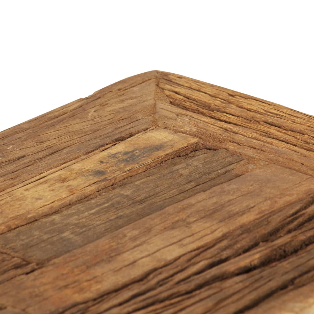Mesa De Centro De Madera Maciza Reciclada 70x70x30 Cm_3