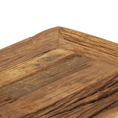 Mesa De Centro De Madera Maciza Reciclada 70x70x30 Cm_3