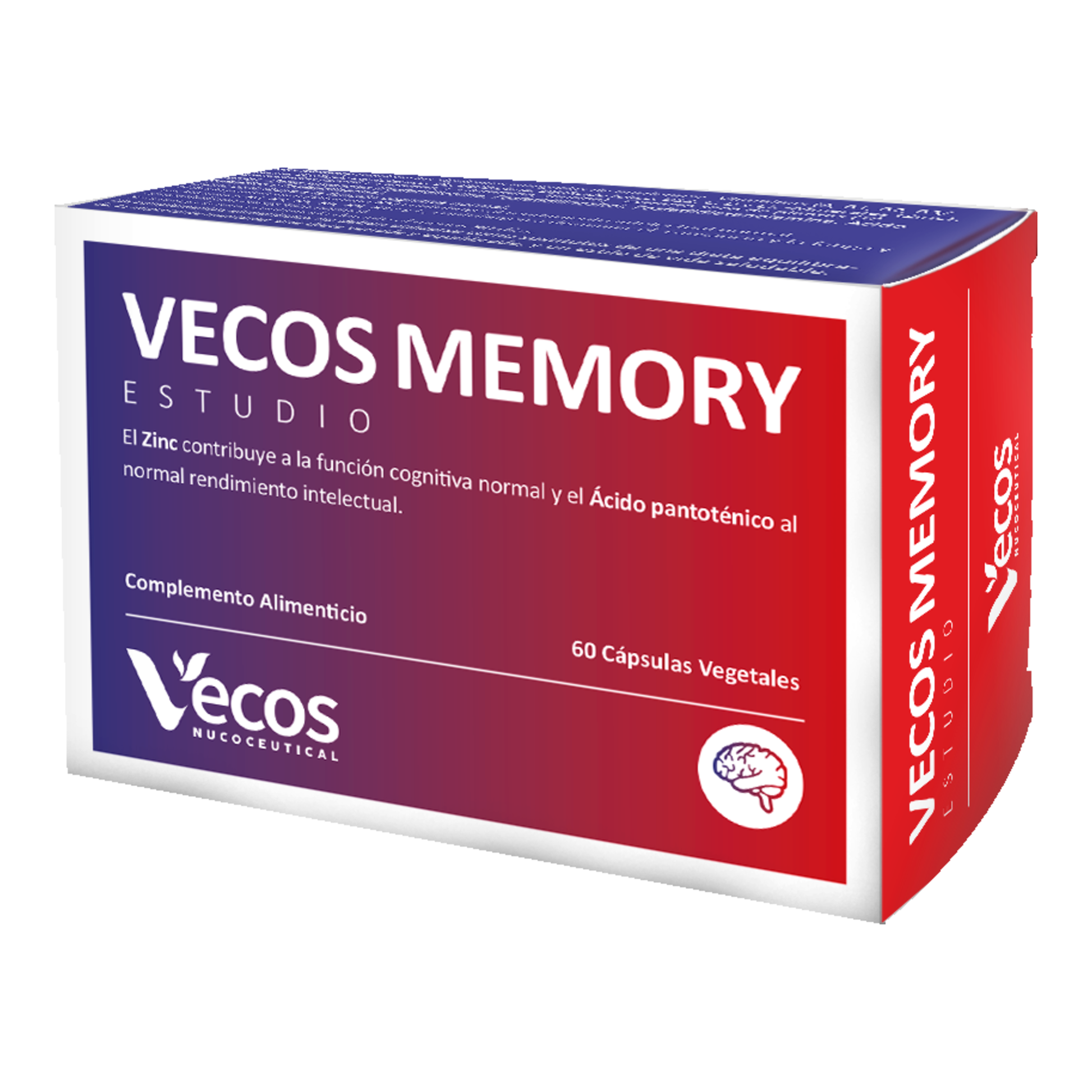 Memory Vecos 60 Cápsulas | Memoria Y Concentración | Fosfatidilserina, Dha Y Ginkgo_0