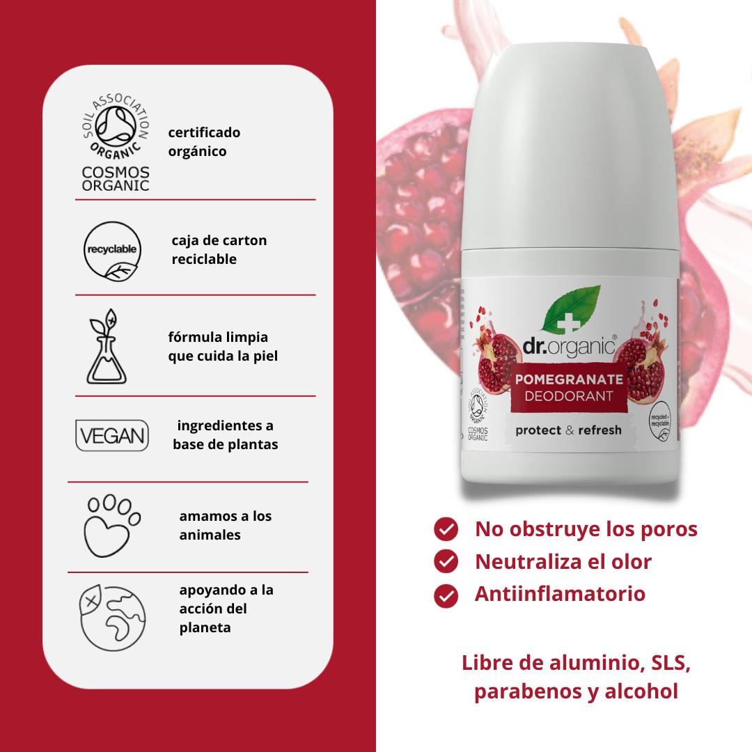 Desodorizante romã 50 ml Dr Organic