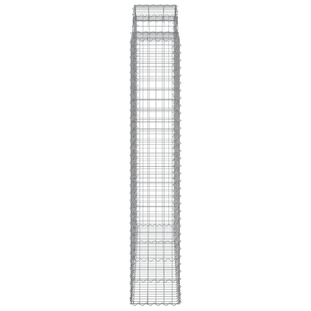 Cestas De Gaviones 13 Uds Forma De Arco Hierro 200x50x220/240cm_4