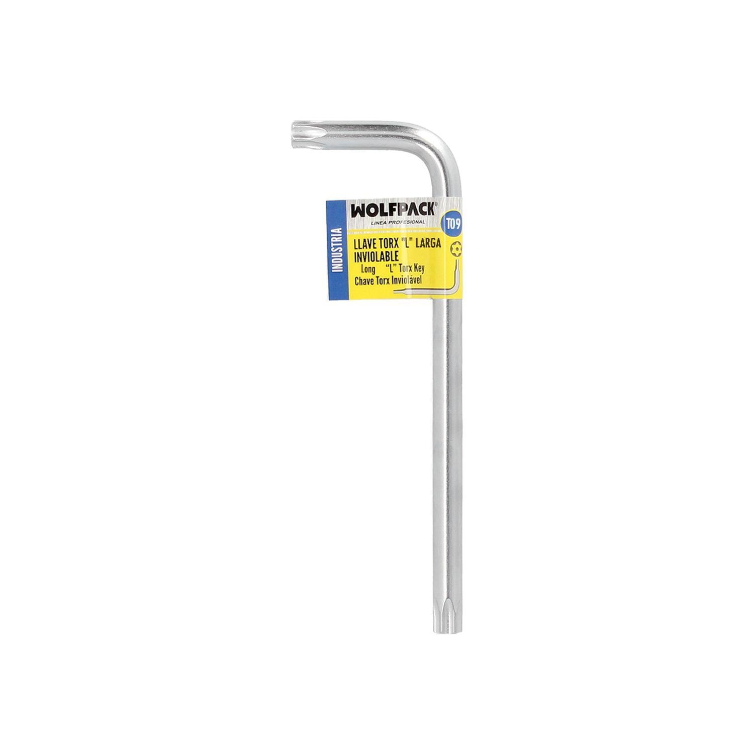 Llave Torx Inviolable Larga Acero Cromo Vanadio Profesional T09 Mm. Llave Estrella, Llave Allen Estrella_2