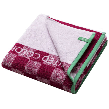 Toalla De Playa Infantil 70x140cm 450gsm 100% Cotton Pink Squares Kids_3