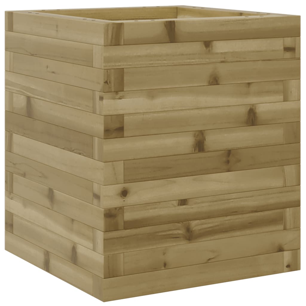 Jardinera De Madera De Pino Impregnada 40x40x46 Cm_0
