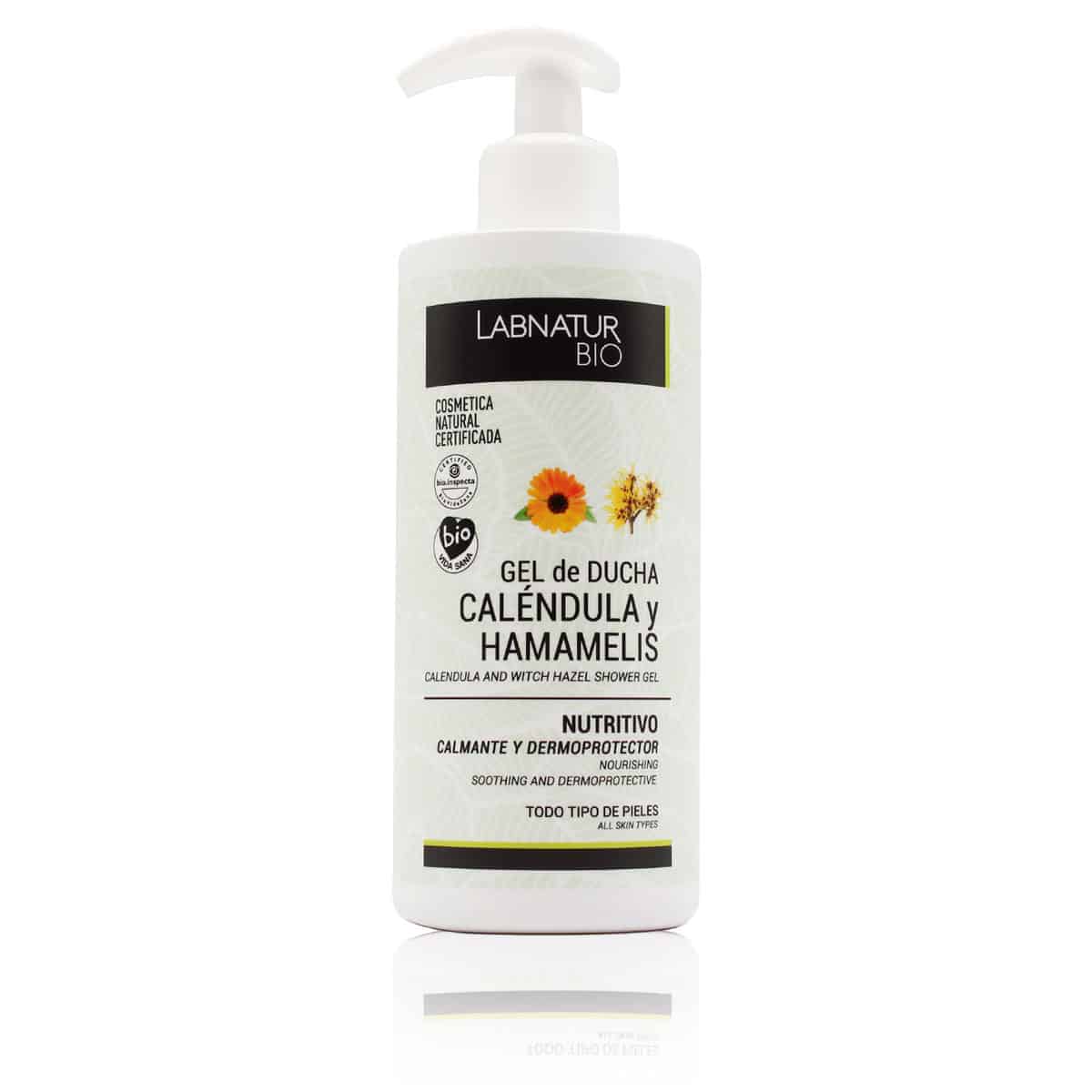 Gel De Baño Caléndula Labnatur Bio | Limpieza Suave Y Calmante | Hamamelis | Piel Sensible | 450 Ml_0