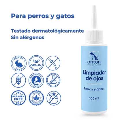 Limpiador natural para la higiene ocular de perros y gatos – 100 ml_5