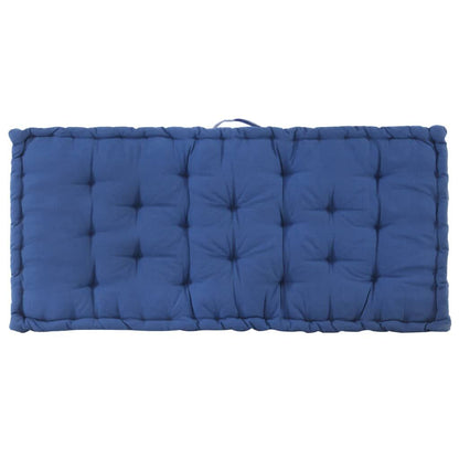 Vidaxl Cojín Para Palés Algodón Azul Claro 120x80x10 Cm_3