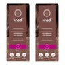 Embalagem de 2 corantes naturais castanho acinzentado, Khadi, 100 g