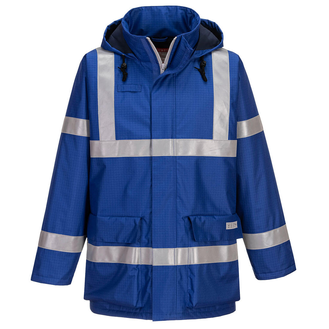 Chaqueta Antiestática E Ignífuga Bizflame Rain / Xl / Azul Marino_1