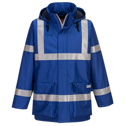 Chaqueta Antiestática E Ignífuga Bizflame Rain / S / Azul Marino_1