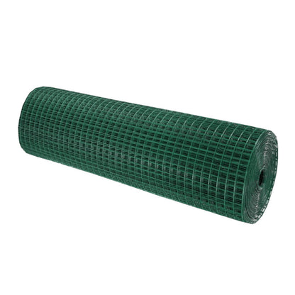 Malla Metalica Plastificada| Reticula 6x6mm| Composición 80% Acero Galvanizado/20% Pvc|malla Para Cercos 1x5m_0