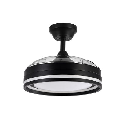 Ventilador Dc Cerrato Negro 72w 3aspas Desplegables 107d 7200lm 6vel 3000k,4500k,6000k, Remoto+temporizador+memoria_1