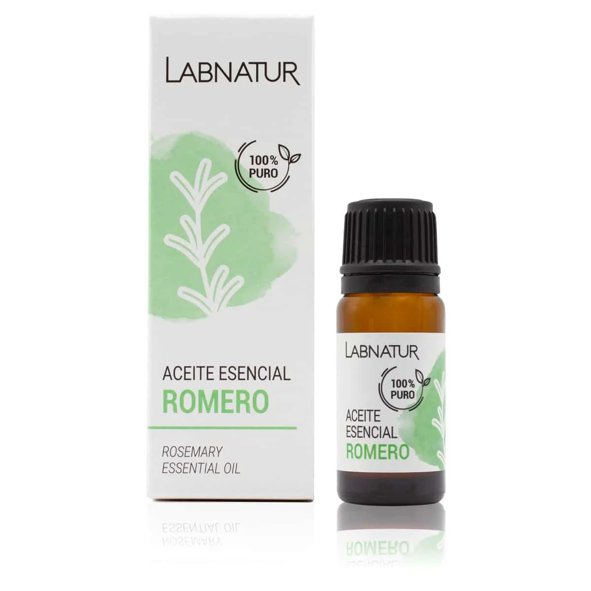 Aceite Esencial de Romero 100% Puro Labnatur 10 ml | Purificante y Tonificante | Cabello, Piel y Difusor | Vegano_0