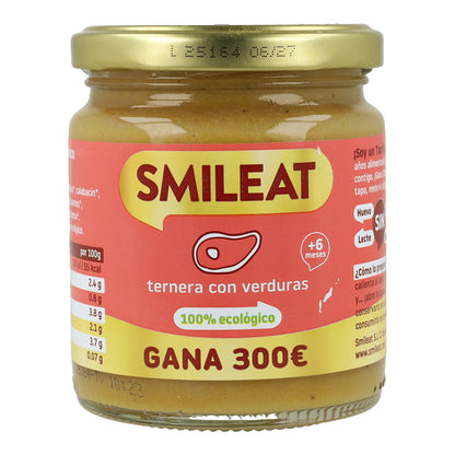 PROMOÇÃO 3x Smileat Organic Carne e Legumes em Pote +6 meses 230g