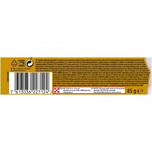 Embalagem de 24 x GOURMET GOLD Double Pleasure Ocean Fish &amp; Spinach Húmida 85g