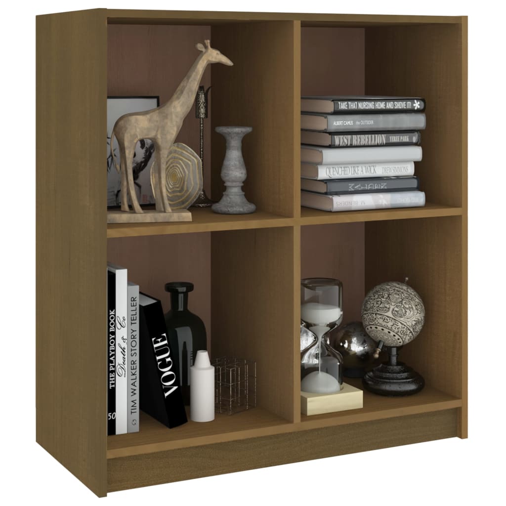 Aparador Madera Maciza De Pino Marrón Miel 70x33x76 Cm / Vetonek_5