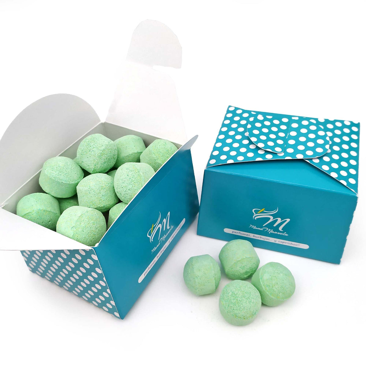 Caja 25 Mini Bombas Efervescentes Para Manicura Y Pedicura - Ablandan Durezas, Uñas Y Cutículas - Aroma Mango_0