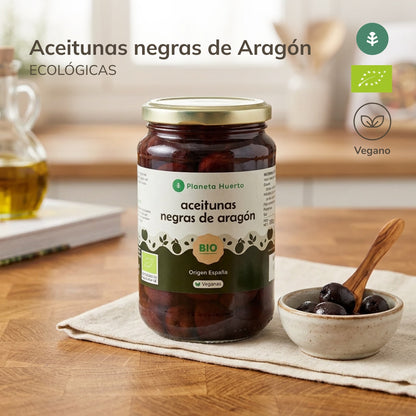 Aceitunas negras de Aragón Eco Planeta Huerto 390 g