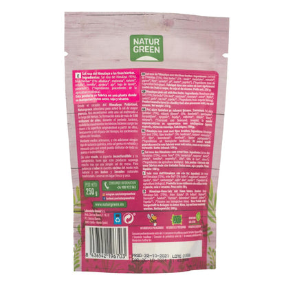 Sal Rosa dos Himalaias com Ervas Finas Orgânicas Naturgreen 250g