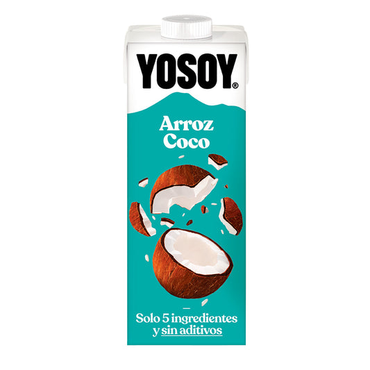 Bebida de arroz e coco YOSOY 1L