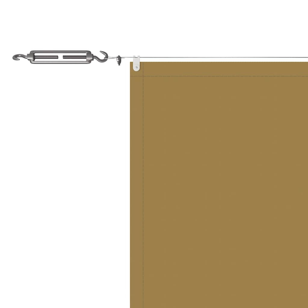 Vidaxl Toldo Vertical Beige 60x1000 Cm Tela Oxford_4