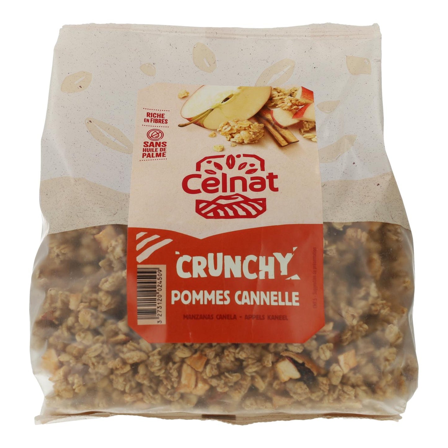 Maçã Crocante e Canela Celnat 500g