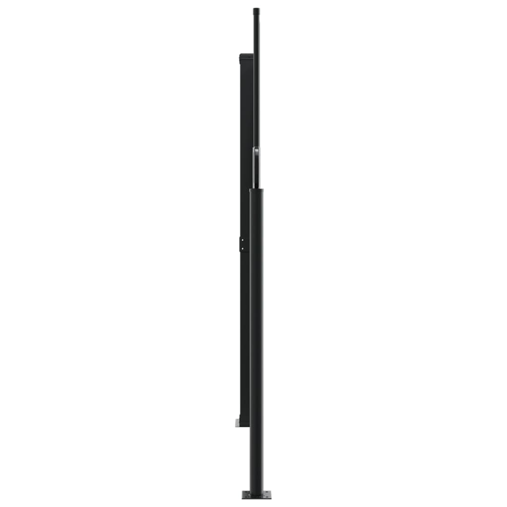 Toldo Lateral Retráctil Negro 160x1000 Cm_2