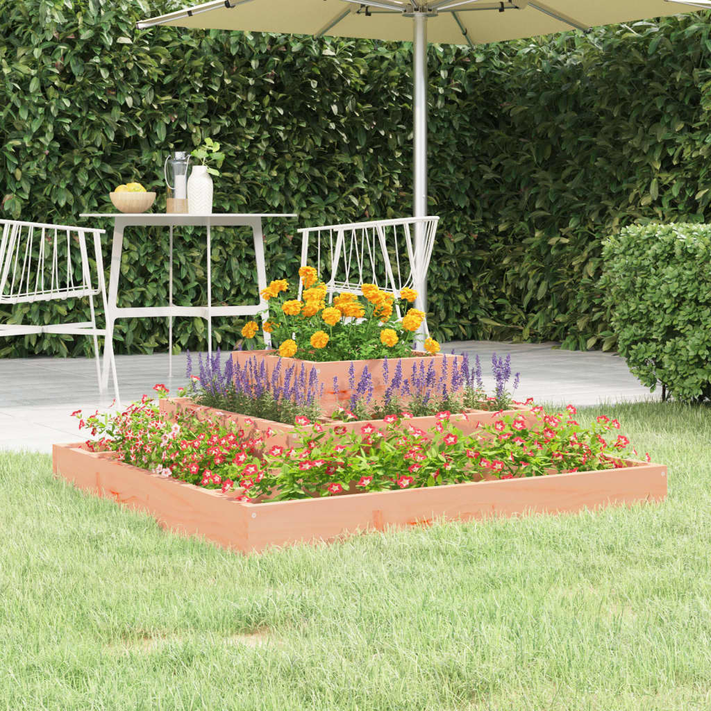Jardinera De Madera Maciza De Abeto Douglas 80x80x27 Cm_1