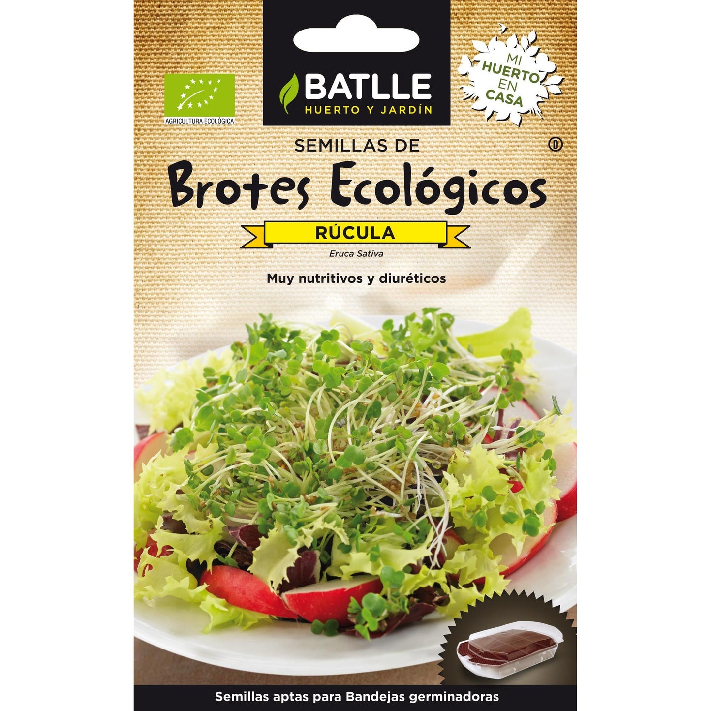 Sementes de Rebento Biológicas Batlle Arugula