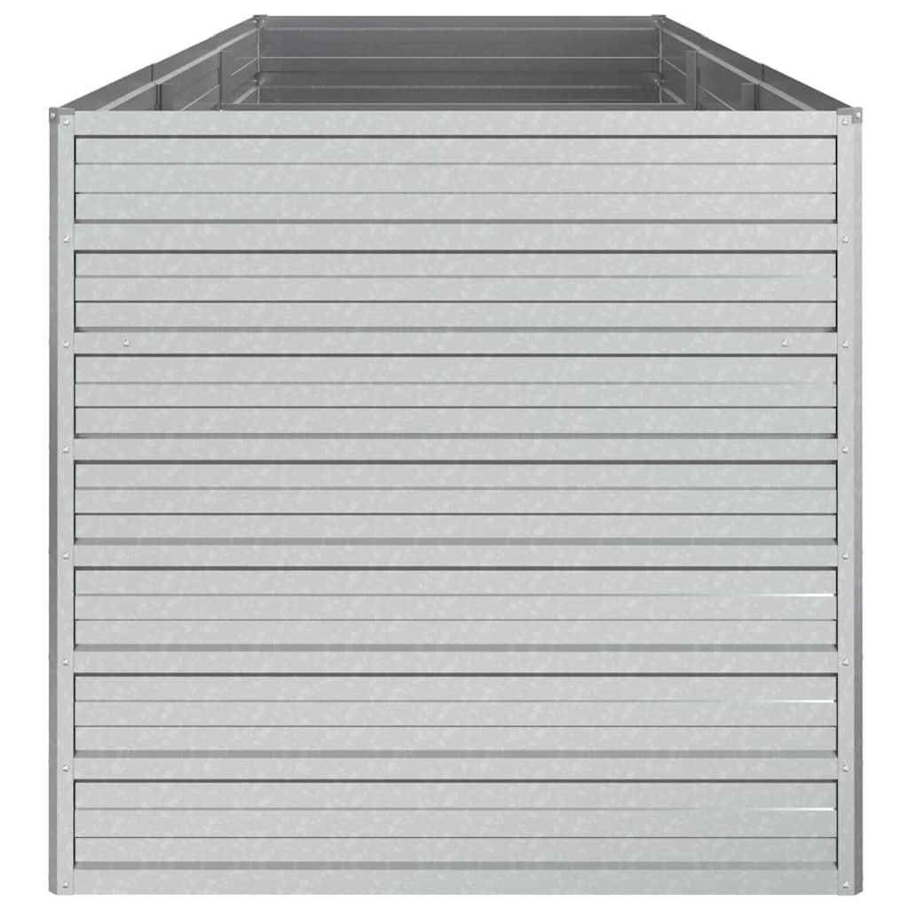Arriate De Acero Galvanizado Plateado 240x80x77 Cm_4