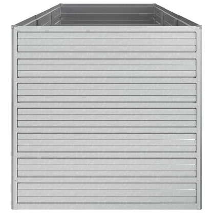 Arriate De Acero Galvanizado Plateado 240x80x77 Cm_4