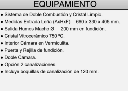 BRICOSOL Insertable de leña sin turbinas FM Modelo I-180_1