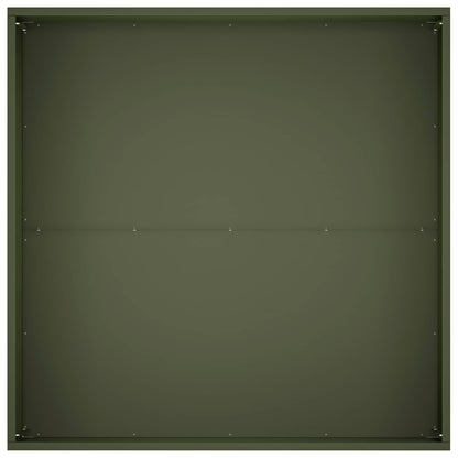 Macetero De Jardín Verde Oliva 80 X 80 X 40 Cm_3