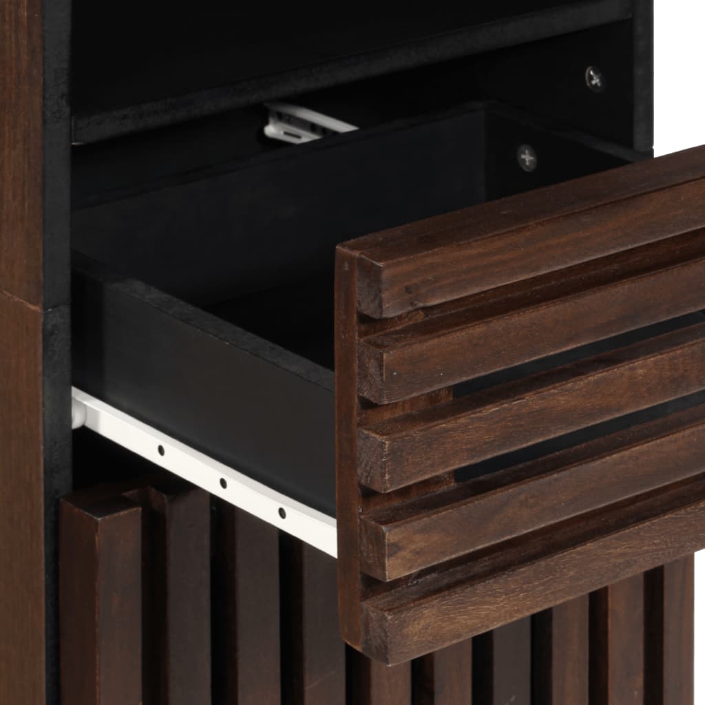 Conjunto De Muebles De Baño 3 Piezas Madera Maciza De Mango / Vetonek_5