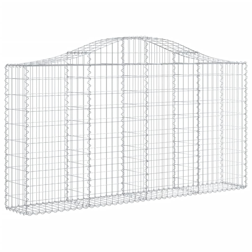 Cestas De Gaviones 4 Uds Forma De Arco Hierro 200x30x100/120 Cm_2