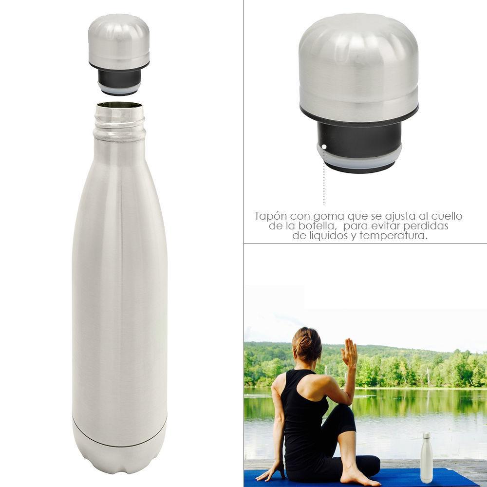 Botella Termica, Capacidad De 500 Ml. Libre Bpa,  Acero Inoxidable, Antigoteo_1