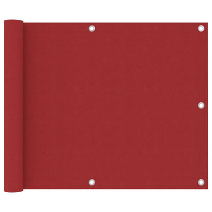 Vidaxl Toldo Para Balcón De Tela Oxford Rojo 75x300 Cm_0