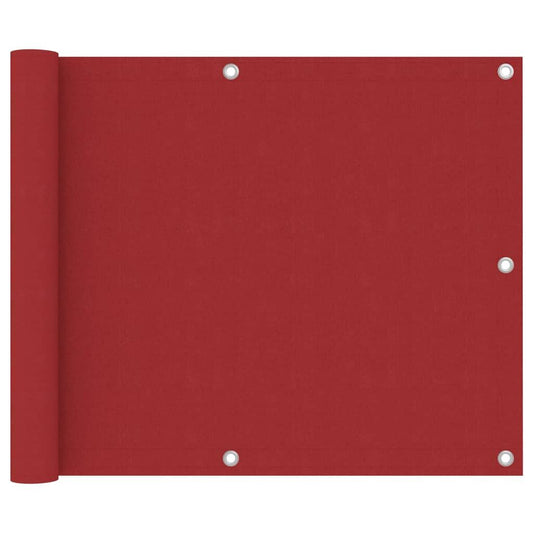 Vidaxl Toldo Para Balcón De Tela Oxford Rojo 75x300 Cm_0