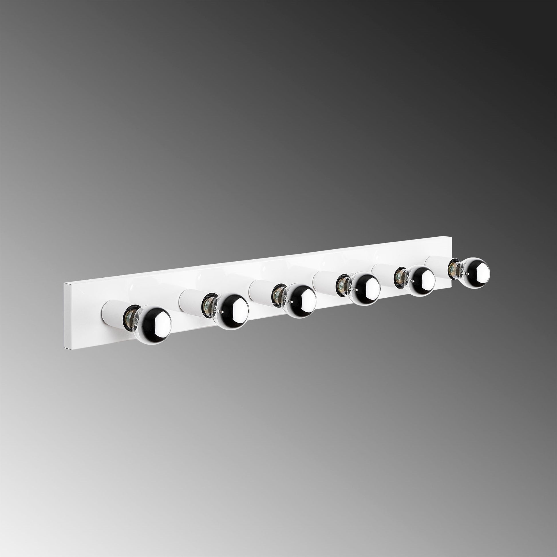 Aplique De Pared, Metal , Blanco, 10x10x91, Casquillo 6 X E27 Max 40 W