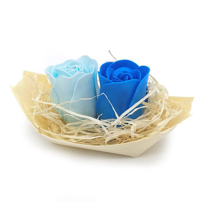 100 Barcas Con Flores Para Regalo Invitados (azul) - Rosas De Jabón Para Baño Aromático. Detalle Original Para Eventos_1