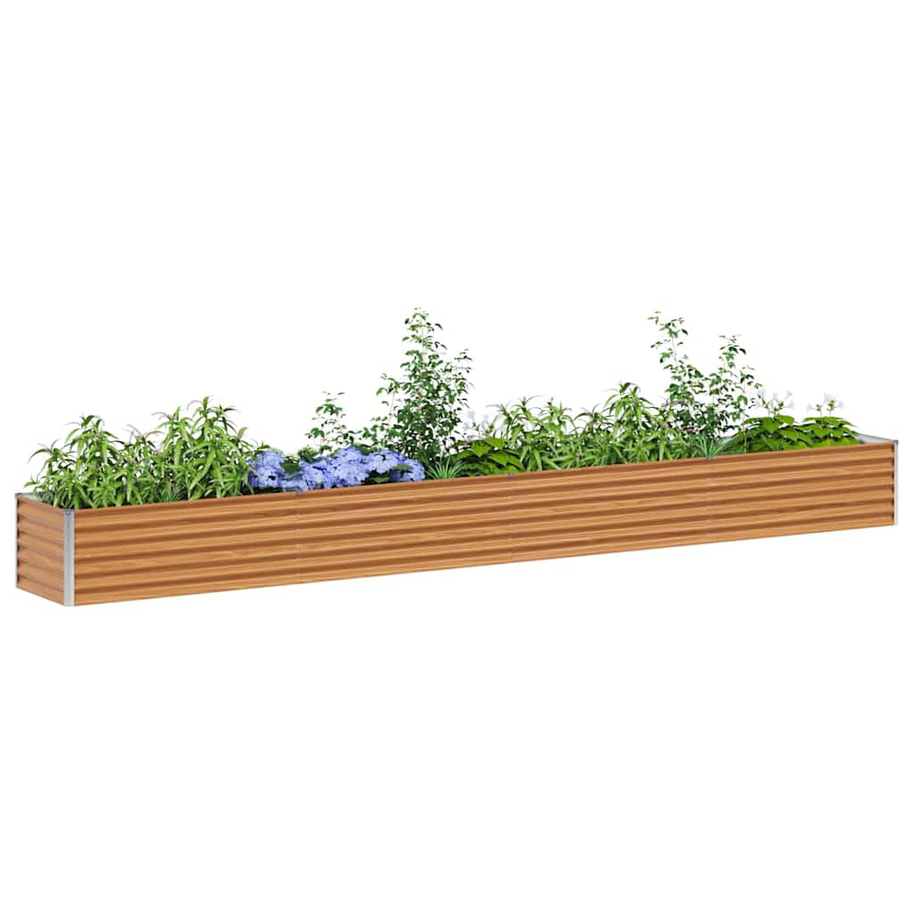 Arriate Elevado Marrón Claro 390 X 50 X 36 Cm Acero Galvanizado_2