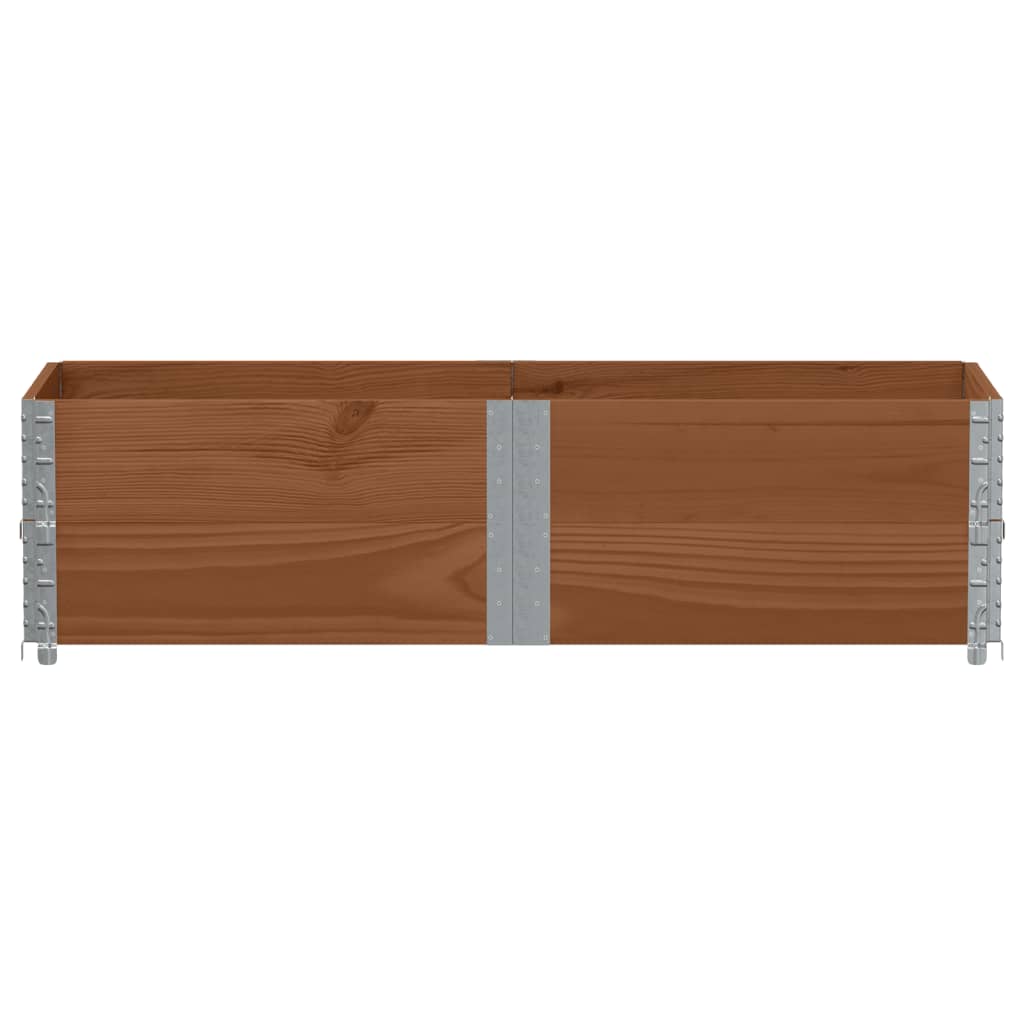 Jardinera De Madera Maciza De Pino Marrón 150x50 Cm_2