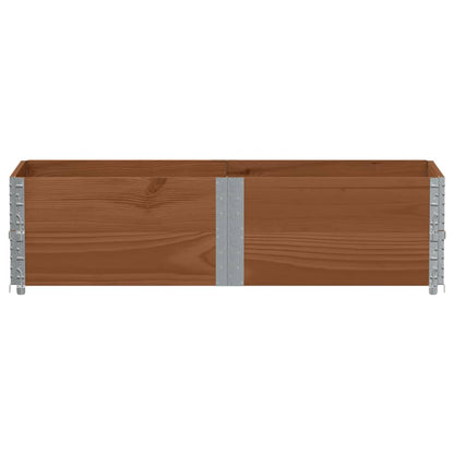 Jardinera De Madera Maciza De Pino Marrón 150x50 Cm_2