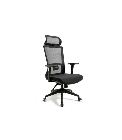 Silla Despacho Giratoria Elevable Acabado Negro, 63 Cm(ancho) 118-126 Cm(altura) 60cm(fondo)_1